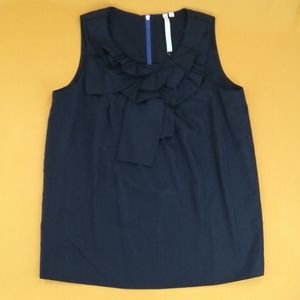 Rachel by Rachel Roy black sleeveless origami top